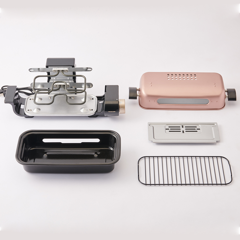 Koizumi Slim Roaster Oven (KFR-0800N) - Good for Grill, Heating, Roasting and Smoking at Home