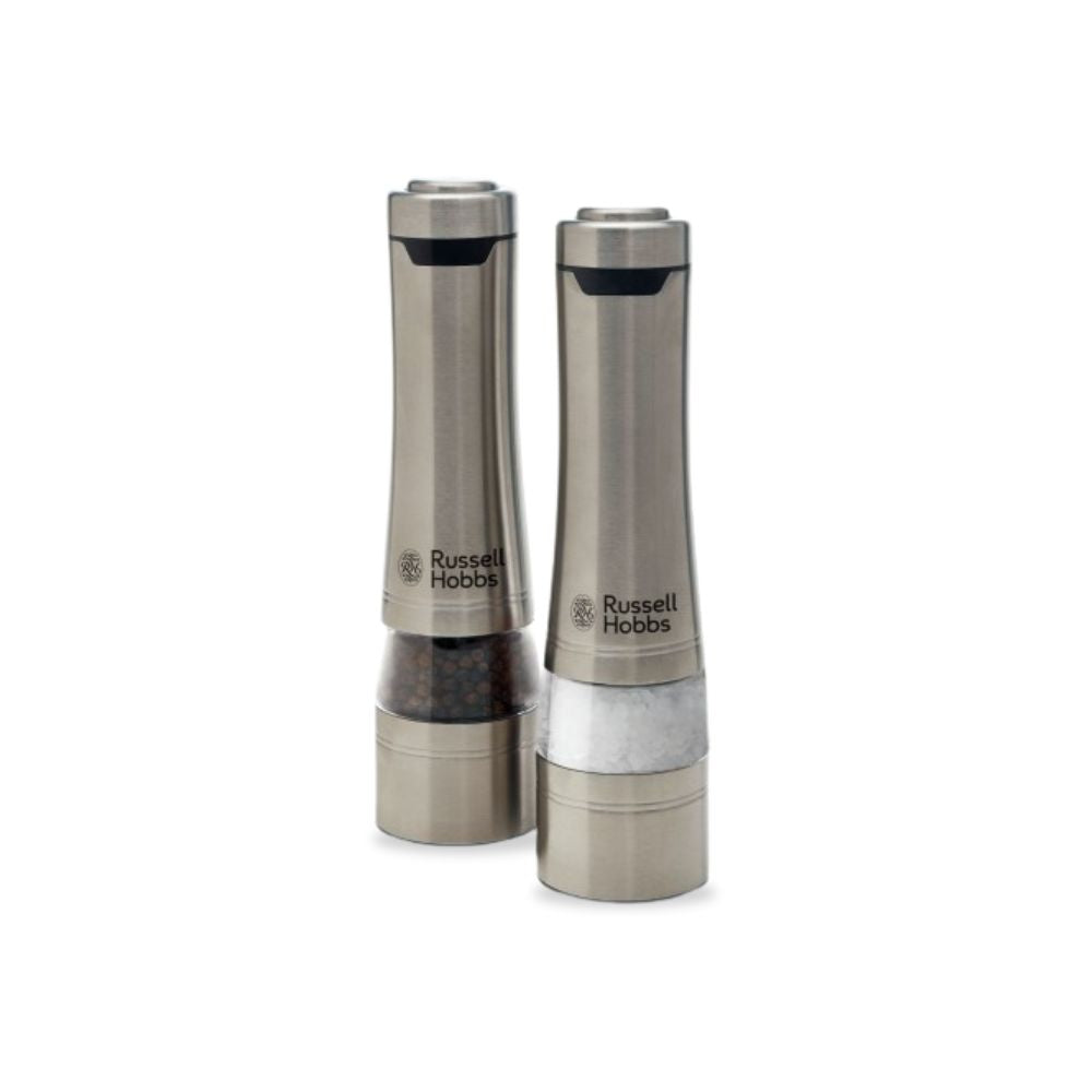 Russell Hobbs Salt & Pepper Mills - Brushed Stainless Steel - RHPK4000