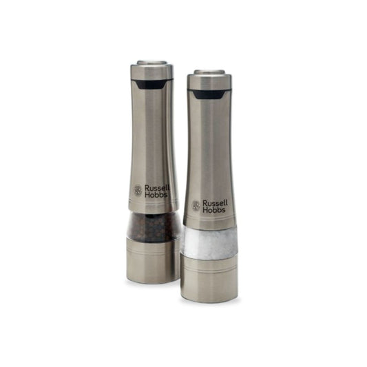Russell Hobbs Salt & Pepper Mills - Brushed Stainless Steel - RHPK4000