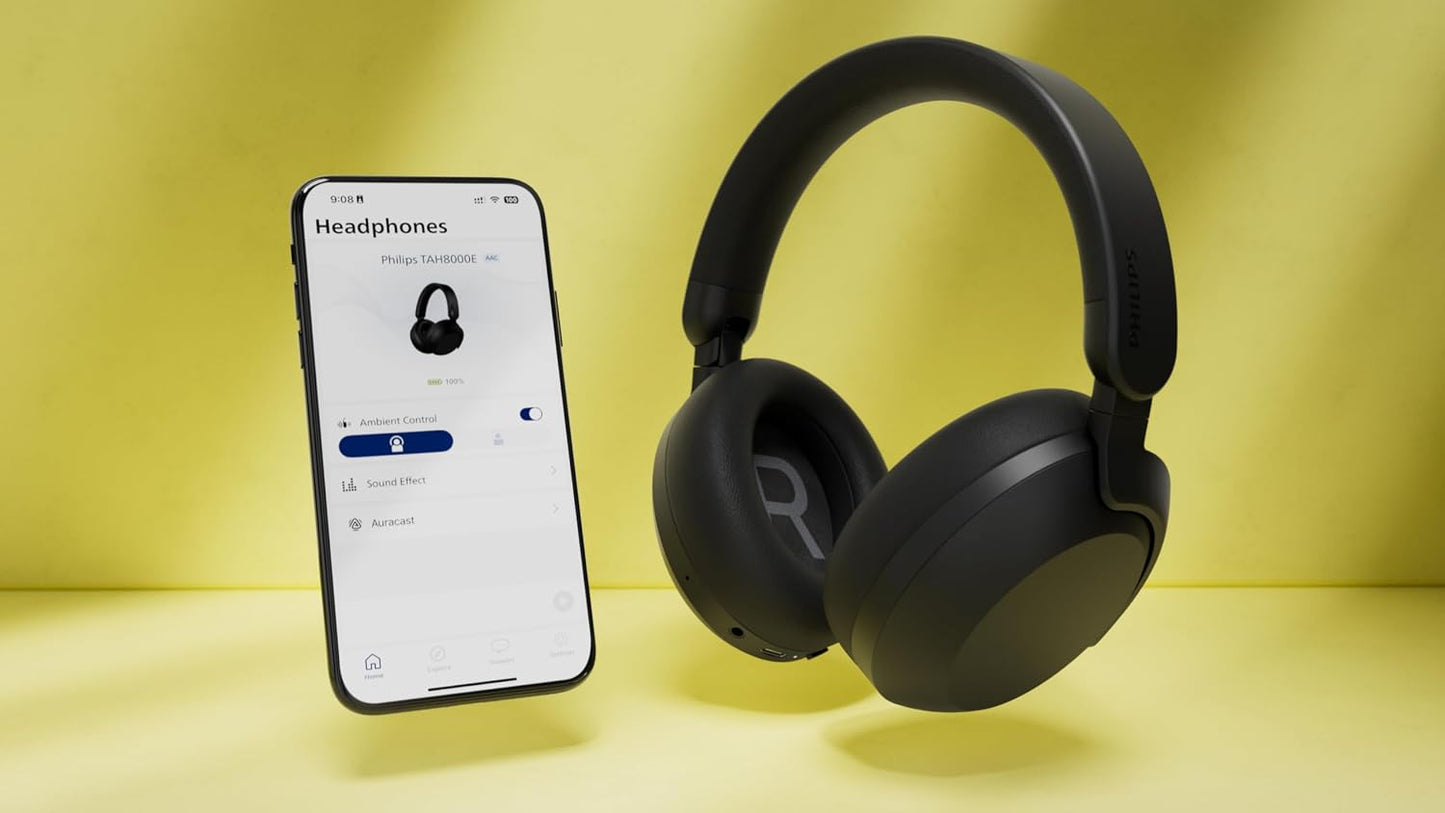 Philips H8000 Active Noise Cancelling Over-Ear Wireless Headphones