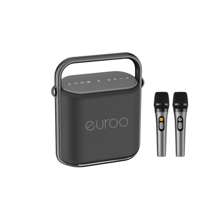 EUROO EPB-X26 Karaoke Speaker with Dual Wireless Microphones