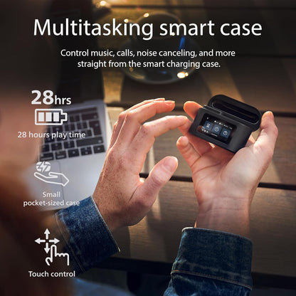 Philips TAT6000BK True Wireless Earbuds with Smart Charging Case, Noise Cancelling