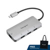 Targus ACA959AP USB-C Ethernet Adapter with 3x USB-A Ports