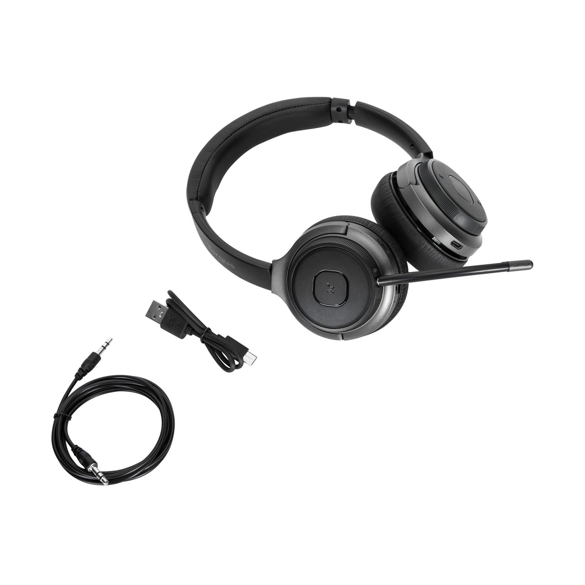 Targus AEH104AP Detachable Mic, 3.5 mm AUX Bluetooth Wireless Over Ear Stereo Headset
